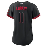 Women's Nike Barry Larkin Black Cincinnati Reds City Connect Replica Player Jersey