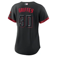 Women's Nike Ken Griffey Jr. Black Cincinnati Reds City Connect Replica Player Jersey