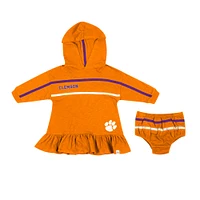 Ensemble robe et bloomer Colosseum Orange Clemson Tigers Winifred pour bébés filles
