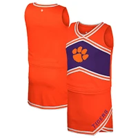Girls Youth Colosseum Orange Clemson Tigers Cheerleader Top & Skirt Set