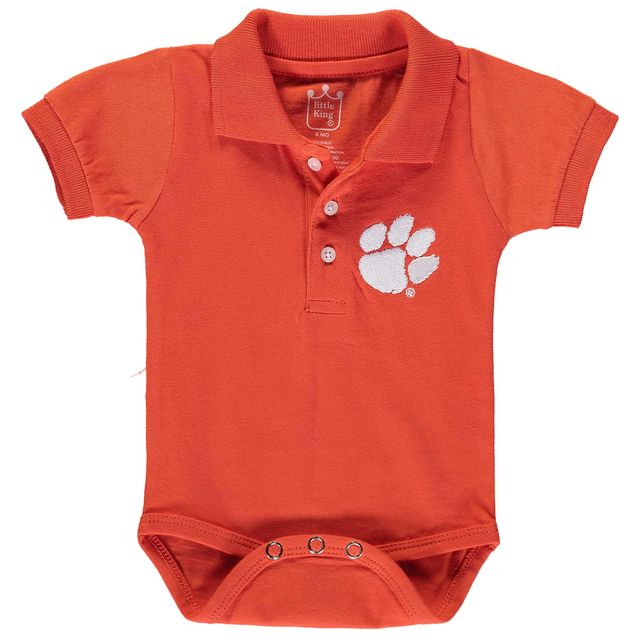 Body polo orange Clemson Tigers pour bébé