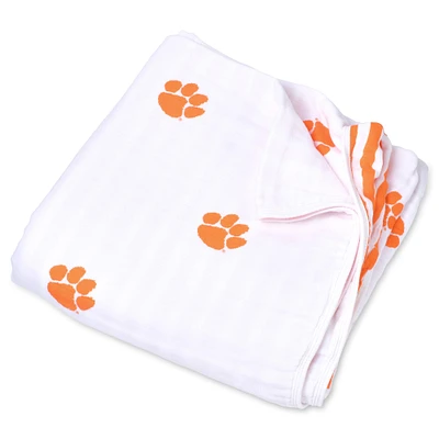 Couverture en mousseline 4 couches pour bébé Clemson Tigers 47 po x 47 po