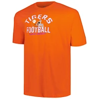 Men's Champion Orange Clemson Tigers Big & Tall Football Helmet T-Shirt