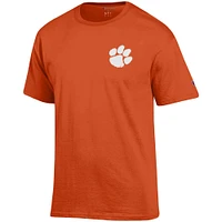 Men's Champion Orange Clemson Tigers Stack 2-Hit T-Shirt