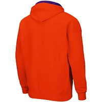 Men's Colosseum Orange Clemson Tigers Big & Tall Full-Zip Hoodie
