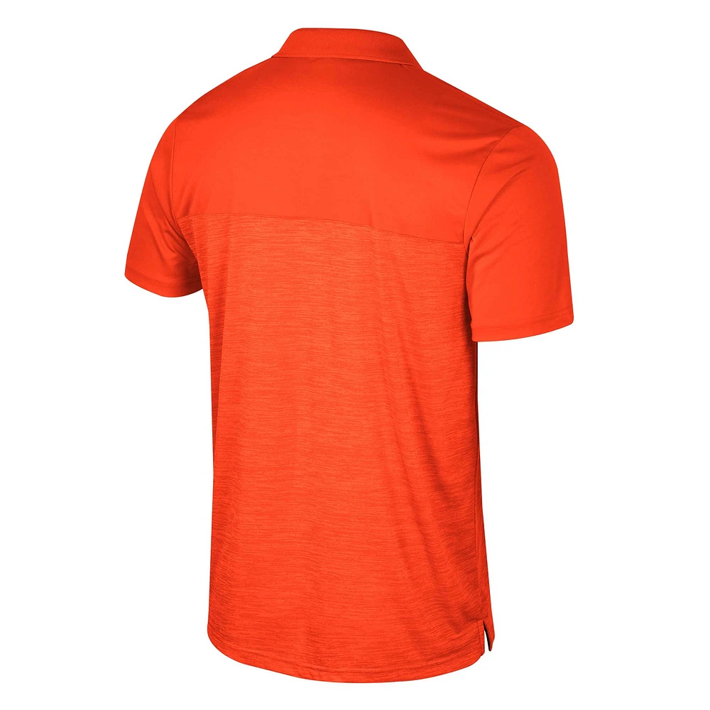 Men's Colosseum Orange Clemson Tigers Big & Tall Langmore Polo