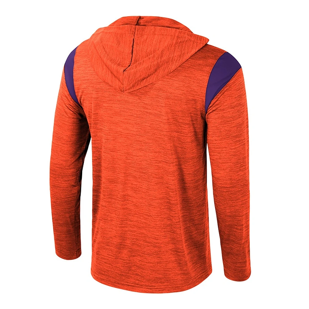 Men's Colosseum Orange Clemson Tigers Dozer Half-Zip Windshirt