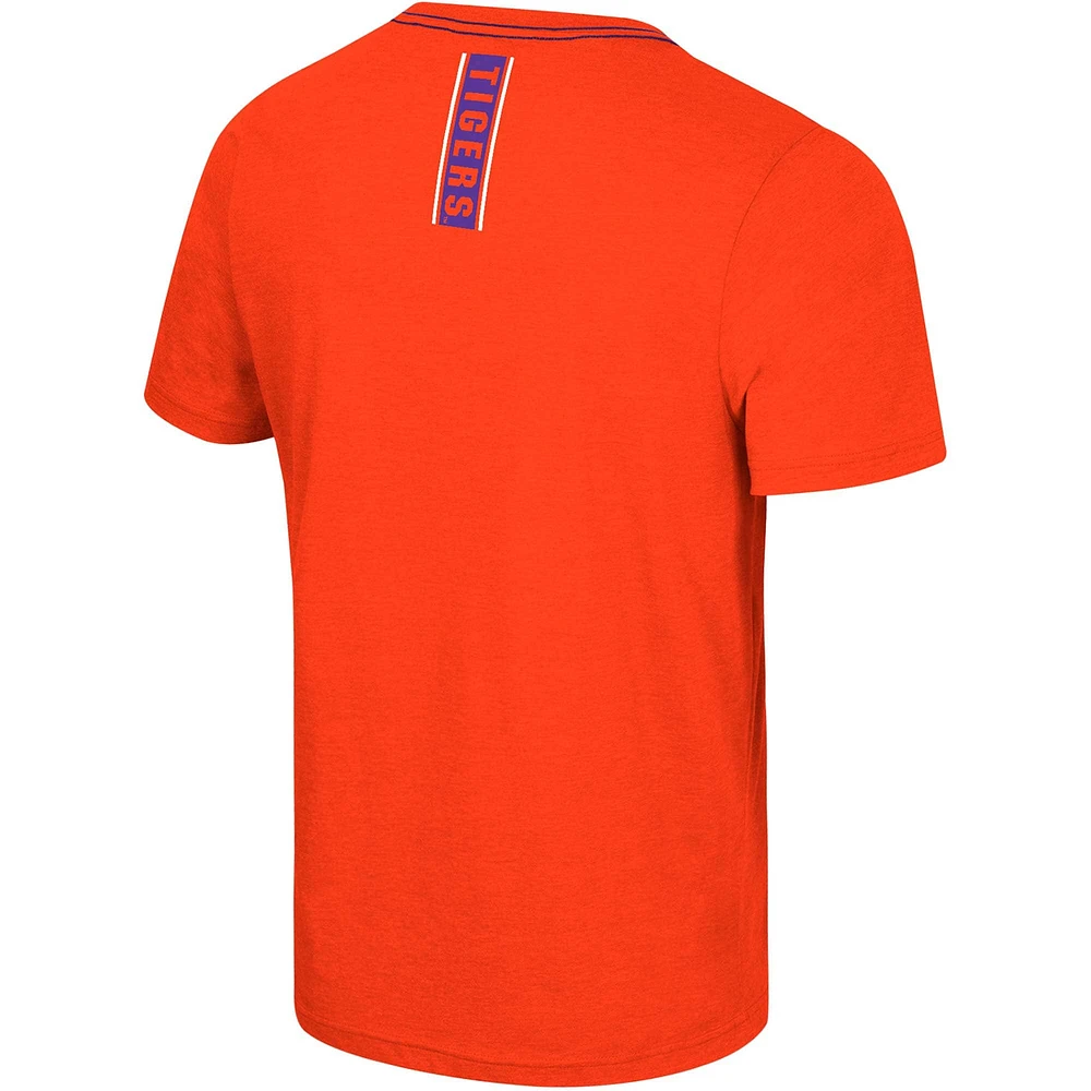 Men's Colosseum  Orange Clemson Tigers No Problemo T-Shirt