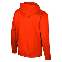 Men's Colosseum  Orange Clemson Tigers Quarter-Zip Hoodie