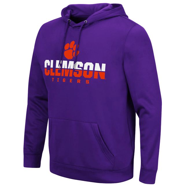 Chandail à capuchon violet Colosseum pour hommes Clemson Tigers Lantern