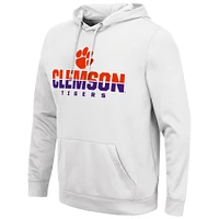 Chandail à capuchon blanc Colosseum pour hommes Clemson Tigers Lantern
