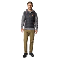 Men's Columbia  Black Clemson Tigers Out-Shield Hybrid Full-Zip Hoodie Jacket