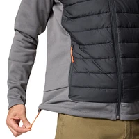 Men's Columbia  Black Clemson Tigers Out-Shield Hybrid Full-Zip Hoodie Jacket
