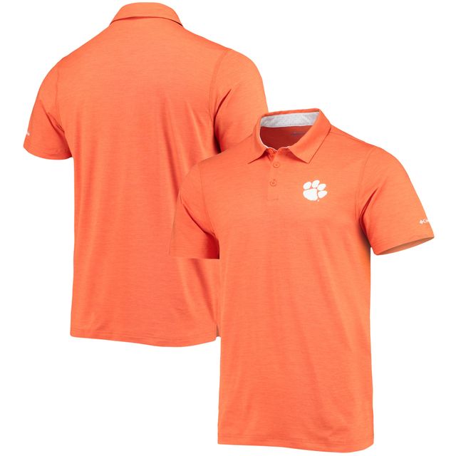 Polo omnicolore Columbia Clemson Tigers Tech Trail orange pour homme