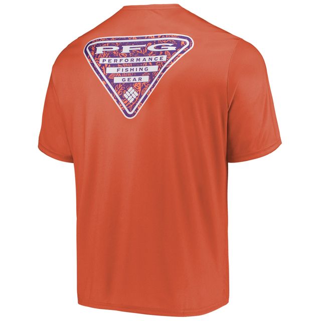 T-shirt Columbia Orange Clemson Tigers Terminal Tackle Omni-Shade pour homme