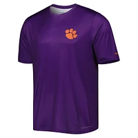 Men's Columbia Purple Clemson Tigers Terminal Tackle State Omni-Shade T-Shirt