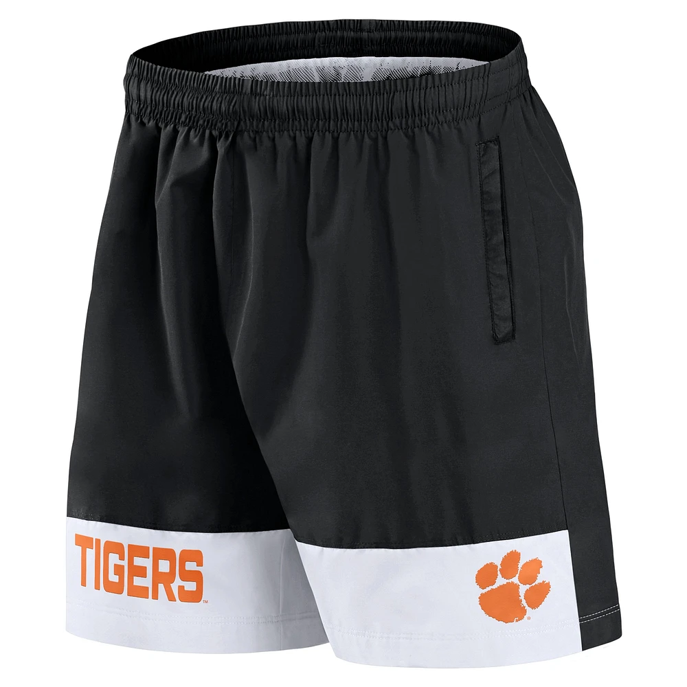 Men's Fanatics Black Clemson Tigers Elements Intensity Woven Shorts