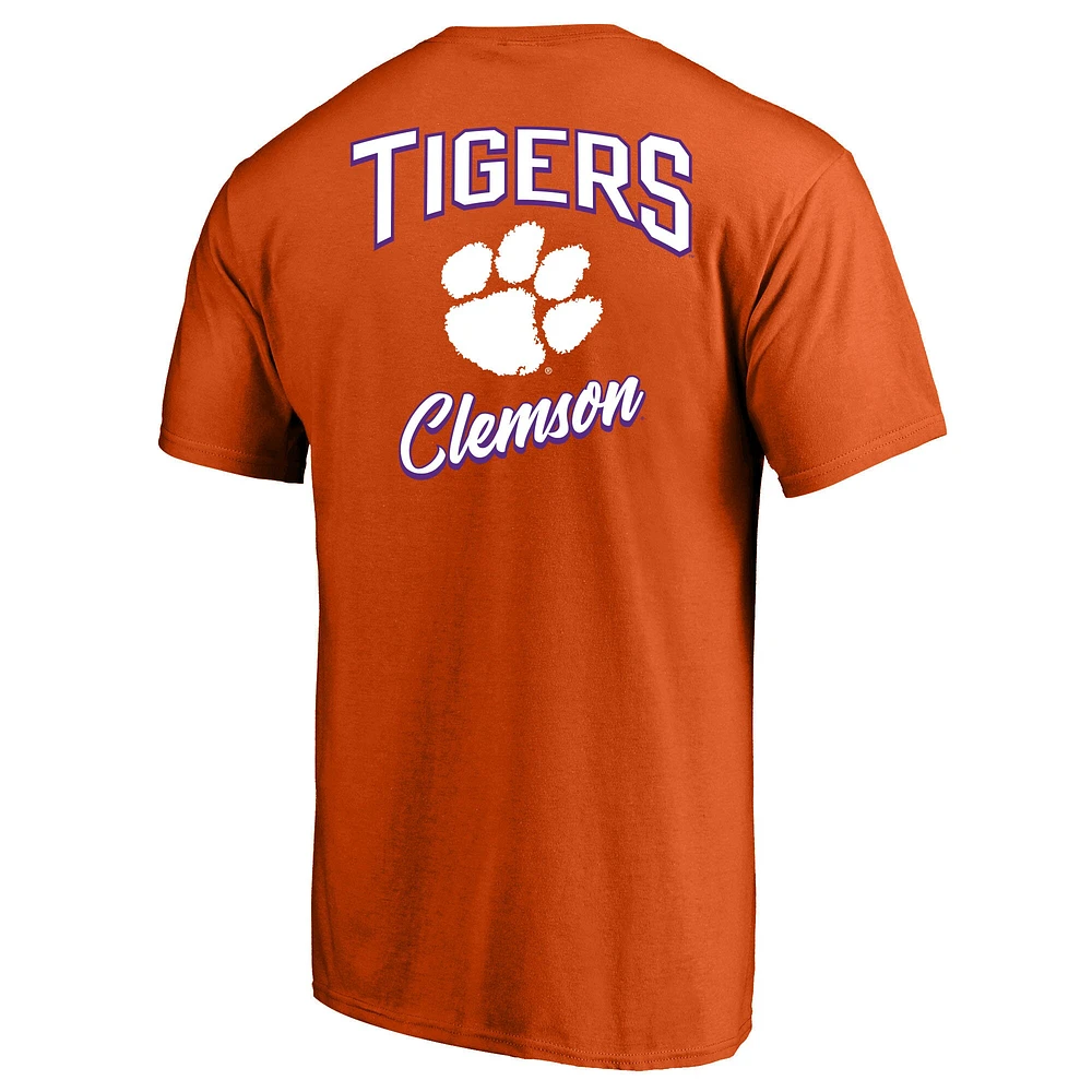 Men's Fanatics Orange Clemson Tigers Big & Tall 2-Hit T-Shirt