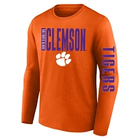 Men's Fanatics  Orange Clemson Tigers Big & Tall Vision Long Sleeve T-Shirt