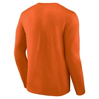 Men's Fanatics  Orange Clemson Tigers Big & Tall Vision Long Sleeve T-Shirt
