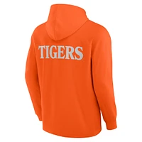Men's Fanatics Orange Clemson Tigers Blaze Tri-Blend Pullover Hoodie