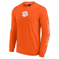 Men's Fanatics Orange Clemson Tigers Strive Long Sleeve T-Shirt