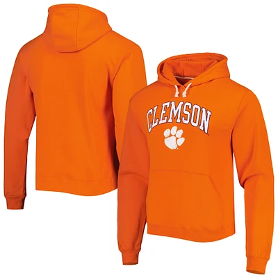 Sweat à capuche League Collegiate Wear pour hommes Orange Clemson Tigers Arch Essential