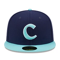 Men's New Era Navy/Light Blue Clemson Tigers 59FIFTY Fitted Hat