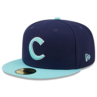 Men's New Era Navy/Light Blue Clemson Tigers 59FIFTY Fitted Hat