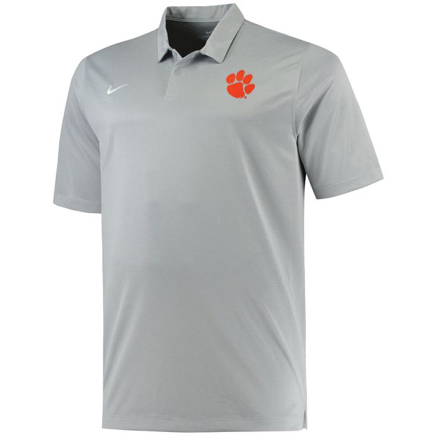 Polo Performance Clemson Tigers Big & Tall pour Homme en gris chiné