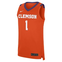 Maillot réplique Nike #1 Orange Clemson Tigers Road pour homme