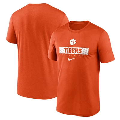 T-shirt Nike Orange Clemson Tigers Sideline Legend Performance pour homme