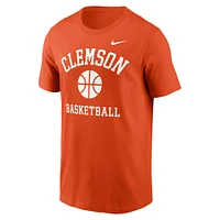 Men's Nike Orange Clemson Tigers Basketball Icon T-Shirt