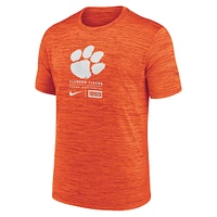 Men's Nike  Orange Clemson Tigers Campus Center Block Velocity Performance T-Shirt