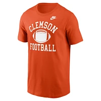 Men's Nike Orange Clemson Tigers Legacy Football Icon T-Shirt