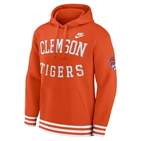 Men's Nike Orange Clemson Tigers Legacy Retro Pullover Hoodie