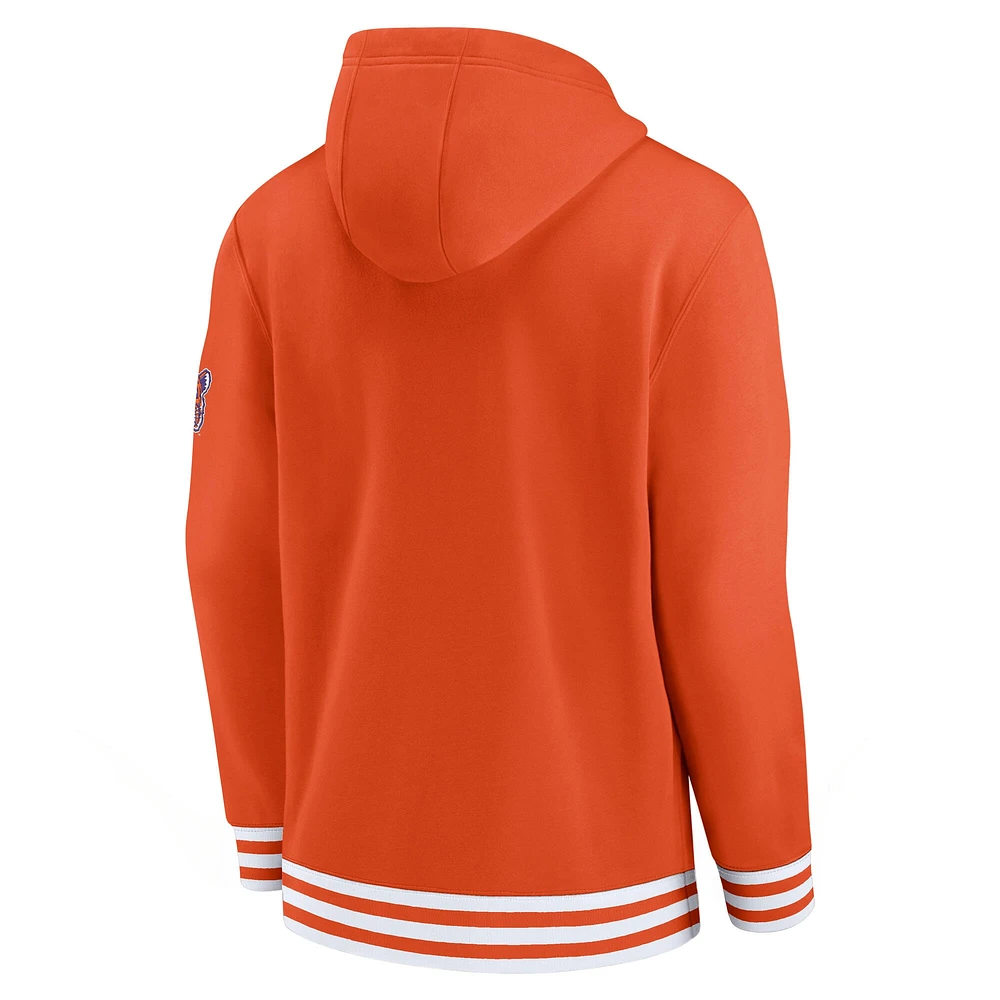 Men's Nike Orange Clemson Tigers Legacy Retro Pullover Hoodie
