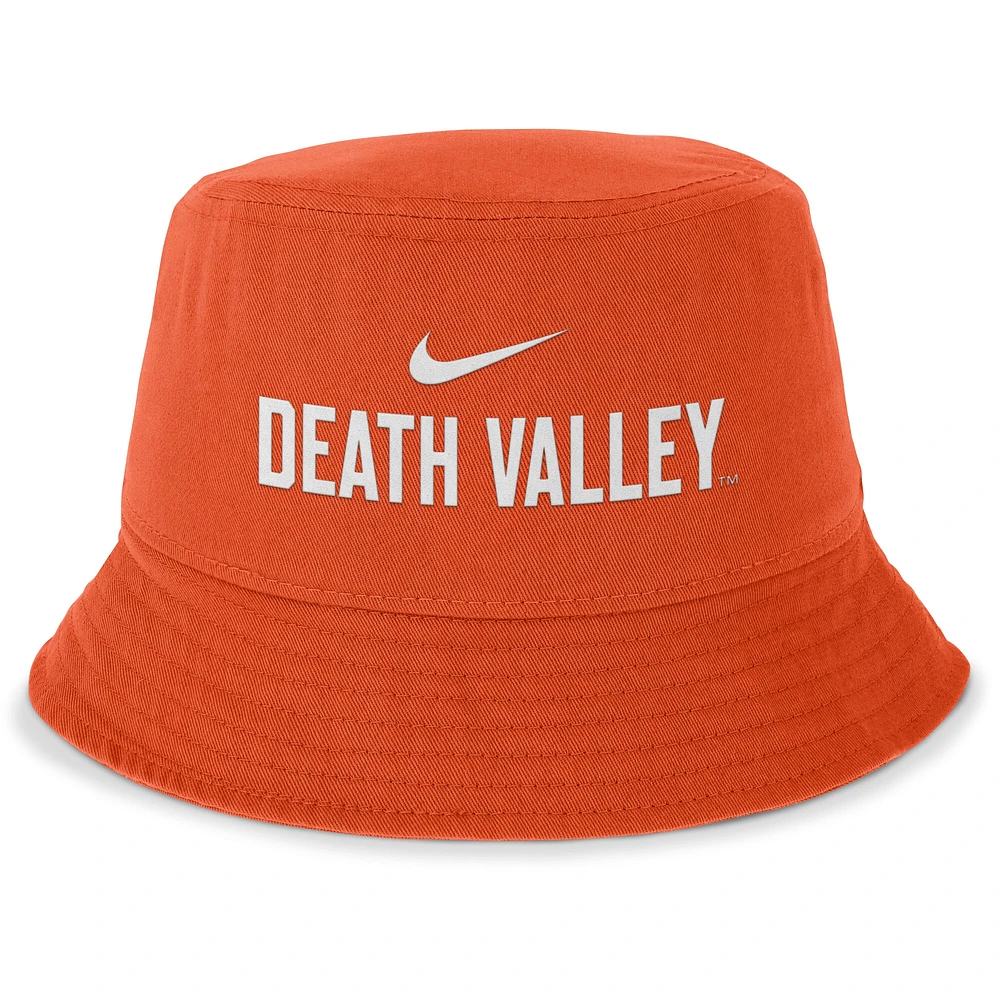 Men's Nike Orange Clemson Tigers Local Apex Bucket Hat