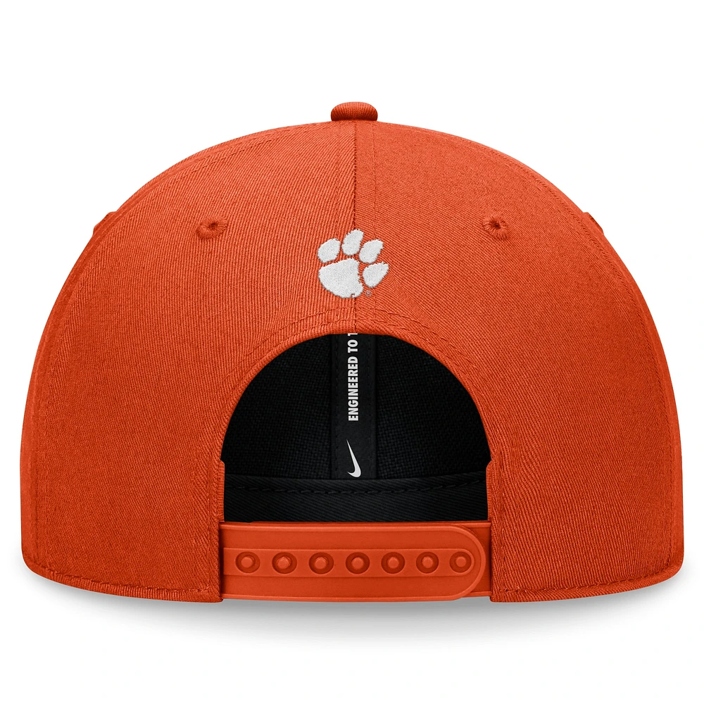Men's Nike Orange Clemson Tigers Local Rise Adjustable Hat
