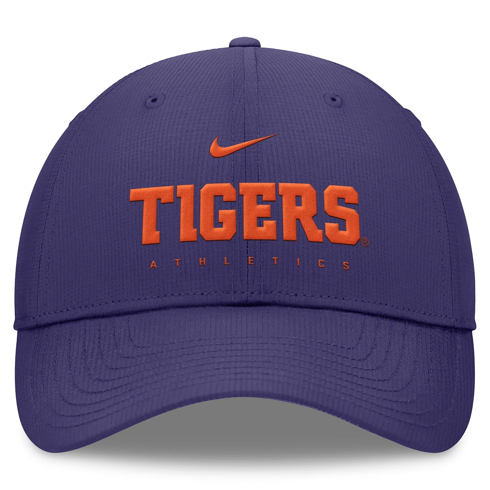 Casquette ajustable Nike Purple Clemson Tigers 2024/25 On-Field Club Performance pour homme