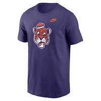 Men's Nike Purple Clemson Tigers Legacy Alternate Logo T-Shirt