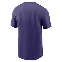 Men's Nike Purple Clemson Tigers Legacy Football Icon T-Shirt