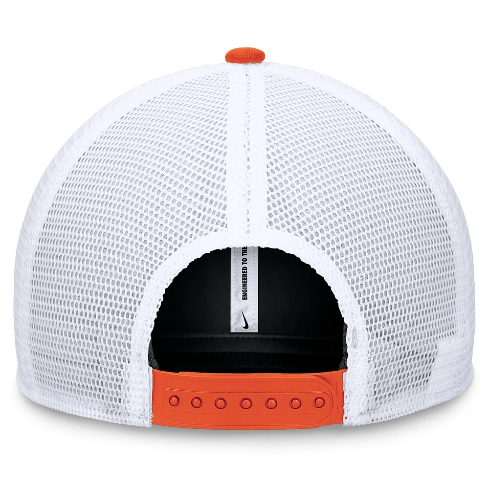 Casquette ajustable avec lettre et logo Nike Clemson Tigers pour hommes, violet