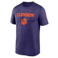 Men's Nike Purple Clemson Tigers Lockup Legend Performance T-Shirt