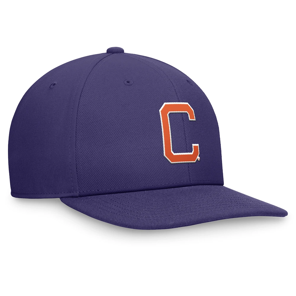 Men's Nike Purple Clemson Tigers Primetime Pro Snapback Hat