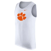 Men's Nike White Clemson Tigers Tank Top