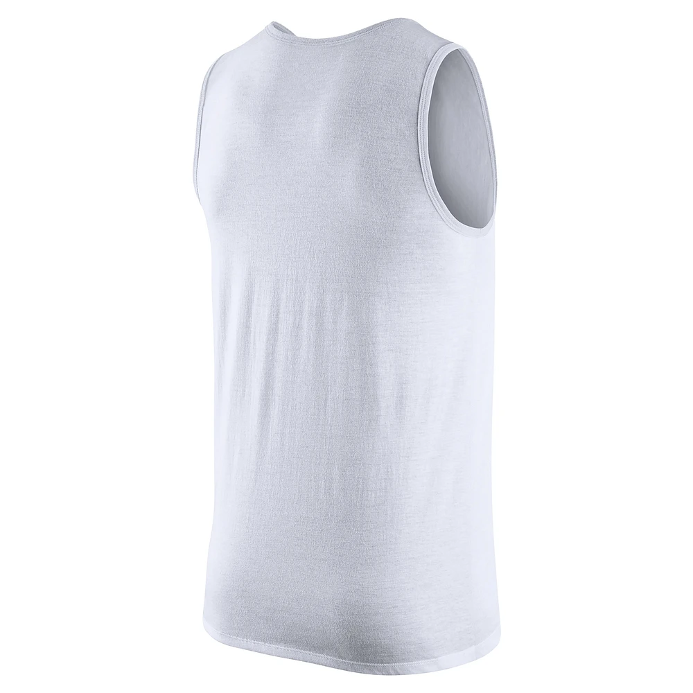 Men's Nike White Clemson Tigers Tank Top