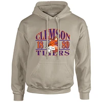 Men's  Tan Clemson Tigers Upper Arch Letters Pullover Hoodie