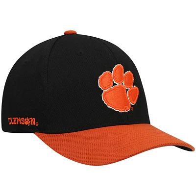 Casquette Homme Top of the World Noir/Orange Clemson Tigers Bicolore Reflex Hybrid Tech Flex