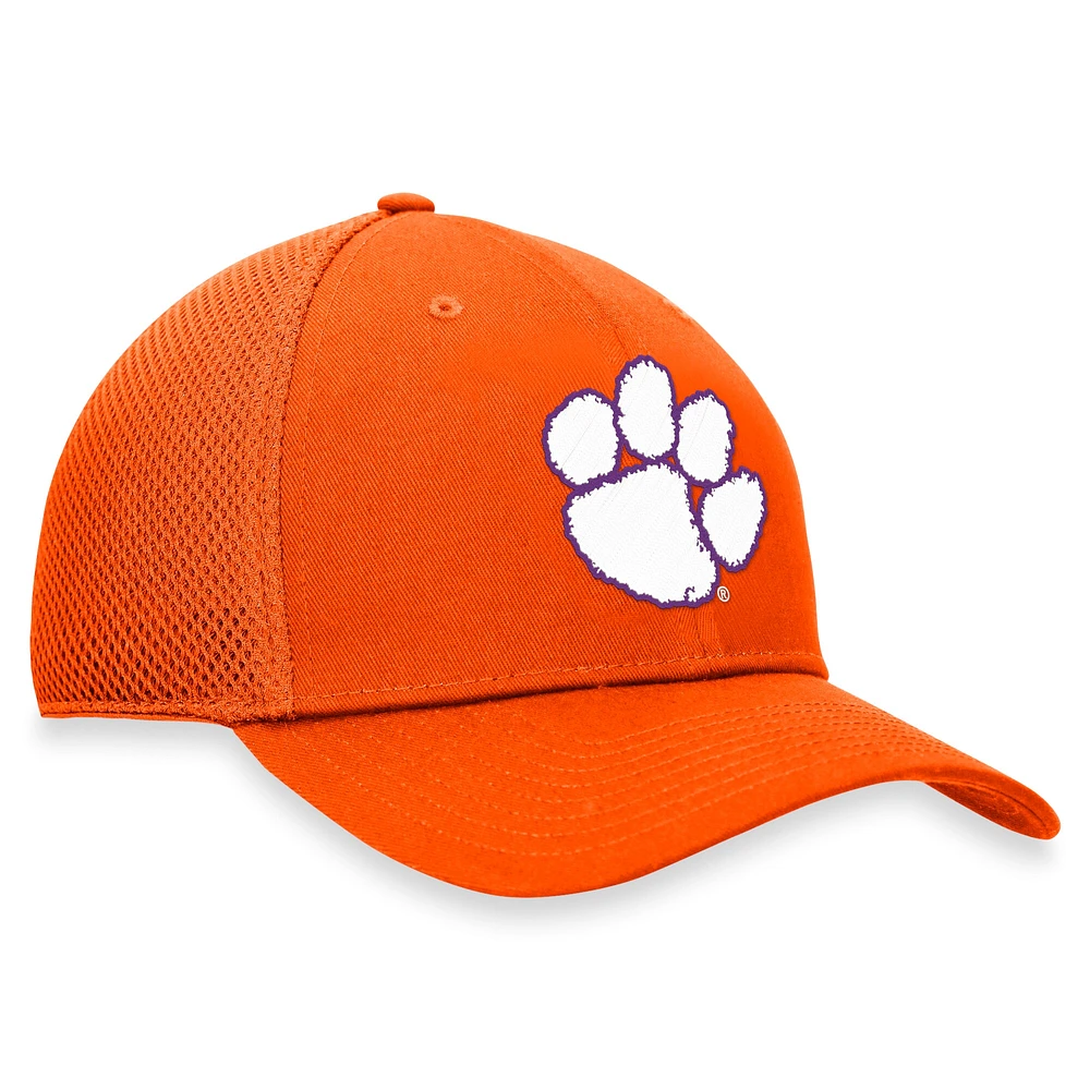 Casquette Spacer Flex orange Clemson Tigers Top of the World pour hommes